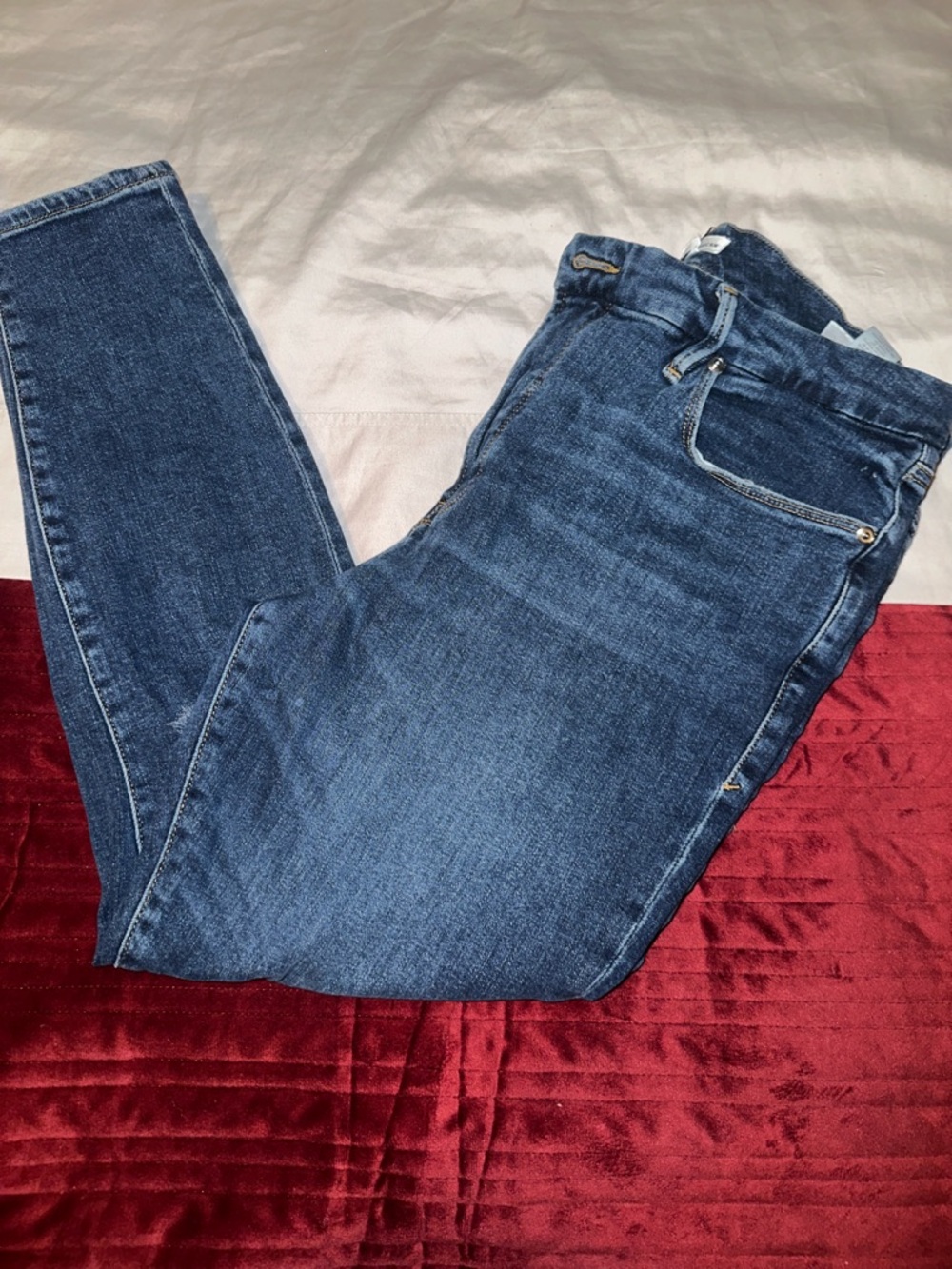 Good American high waist skinny jeans stretch Women's size 14/32